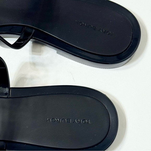 NEW TORY BURCH ‘Roxane’ Jelly Thong Sandals - Black - Size 10 - Picture 5 of 7